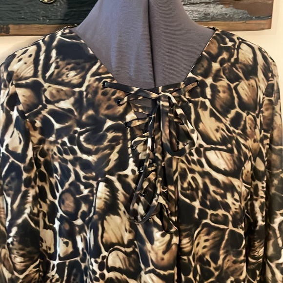 Victoria’s Secret Sheer Animal Print Swimsuit Coverup Blouse Size Small - Picture 10 of 15